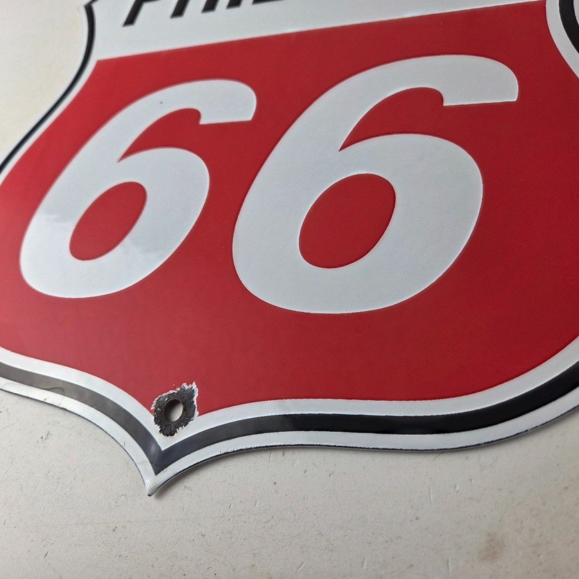 Vintage Porcelain Sign - Phillips 66 Gas Pump Service Station Sign - Image 14