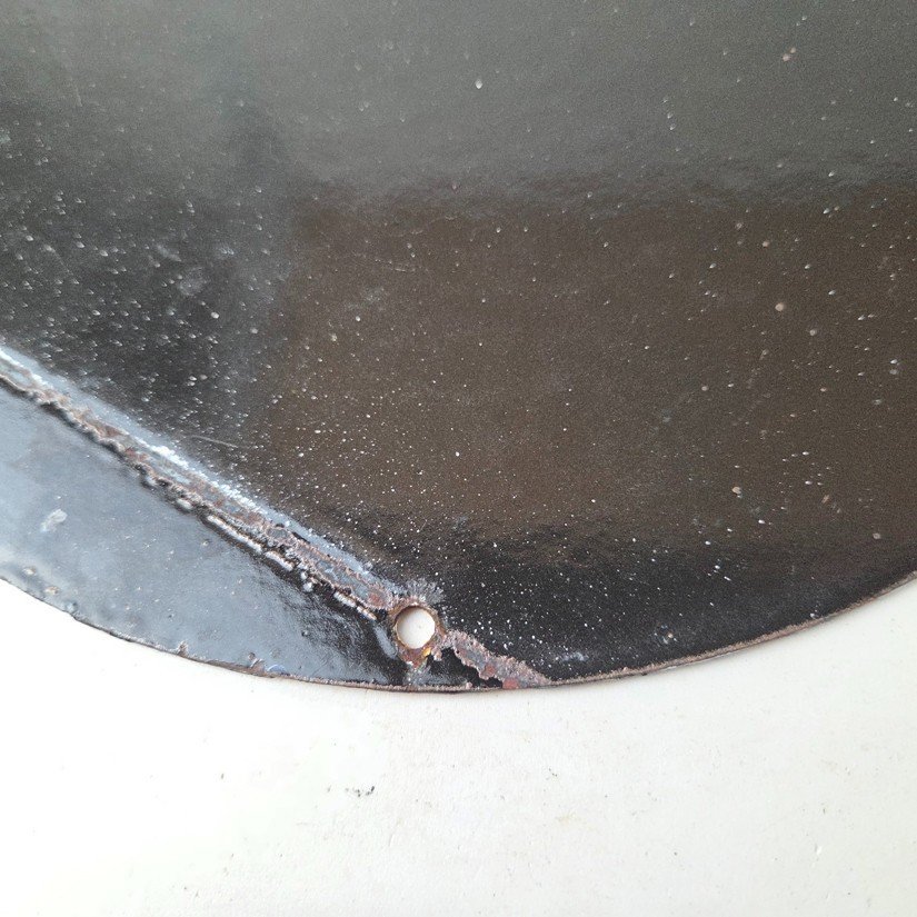 Vintage Porcelain Smitholene Gasoline Sign - Aviation Service Gas Pump Sign - Image 8