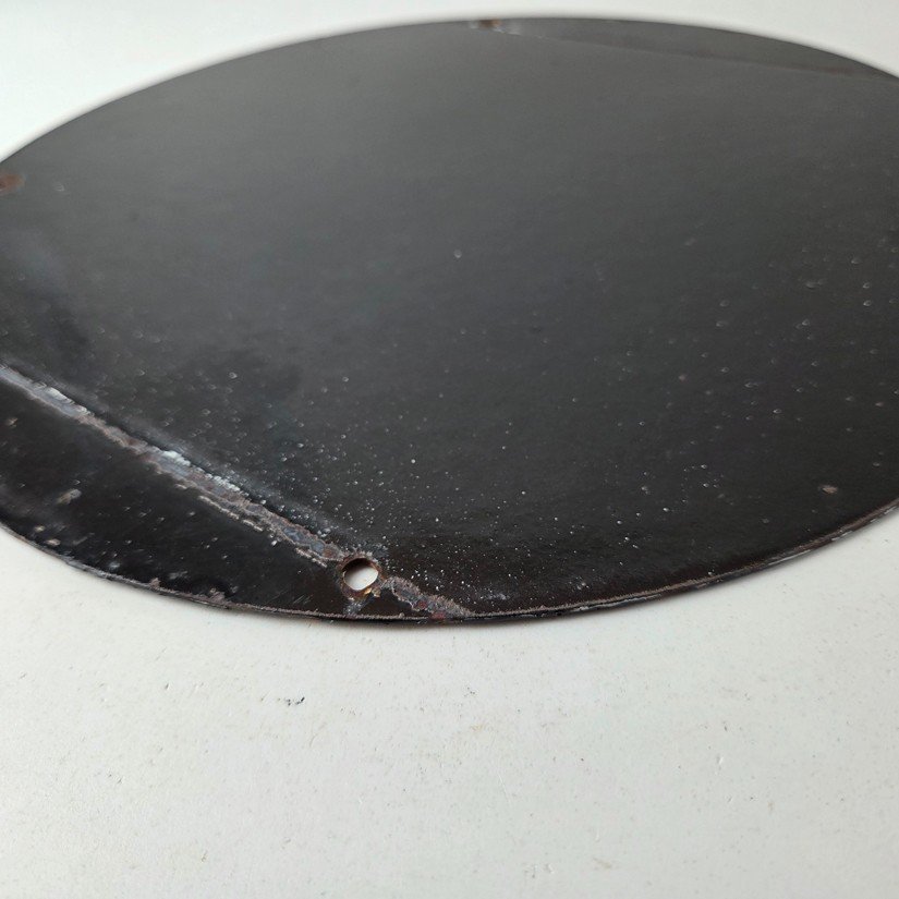 Vintage Porcelain Smitholene Gasoline Sign - Aviation Service Gas Pump Sign - Image 9