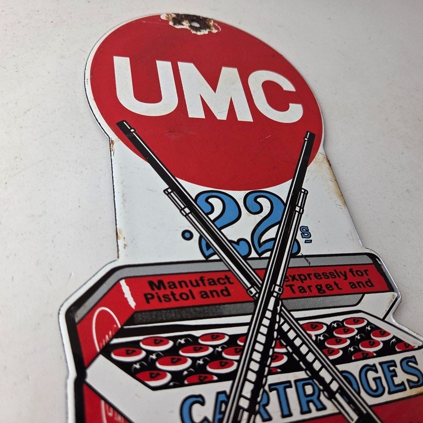 Vintage Remington Porcelain Sign - Firearms Rifles Deer Ammo Guns Gas Pump Sign - Image 5