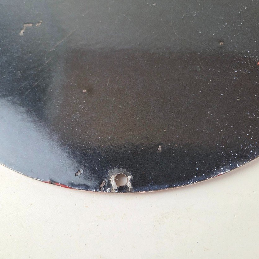 Vintage Sinclair Gasoline Sign - Flintstones Aircraft Gas Pump Porcelain Sign - Image 8