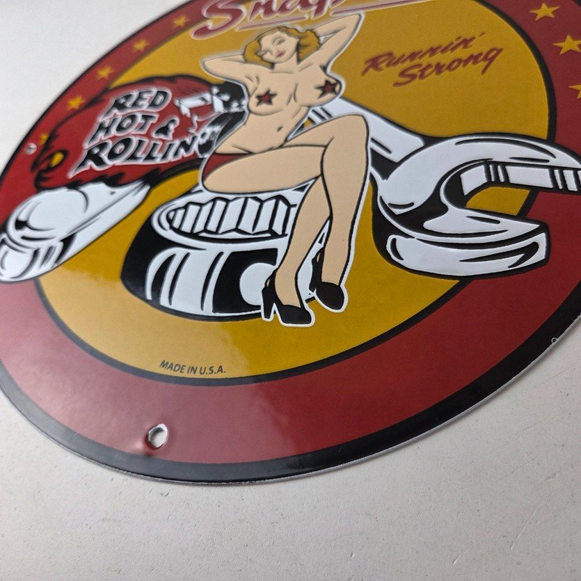 Vintage Snap-On Tools Porcelain Sign - Auto Wrench Gas Service Garage Shop Sign - Image 14