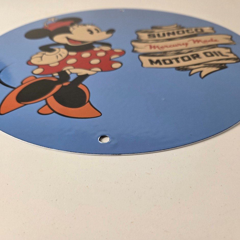 Vintage Sunoco Gasoline Porcelain Sign - Vintage Porcelain for Sale Gas Sign - Image 11