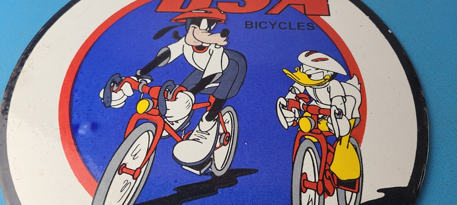 Vintage BSA Motorcycle Sign - Motor Bike Gas Pump Service Porcelain Sign - Image 4