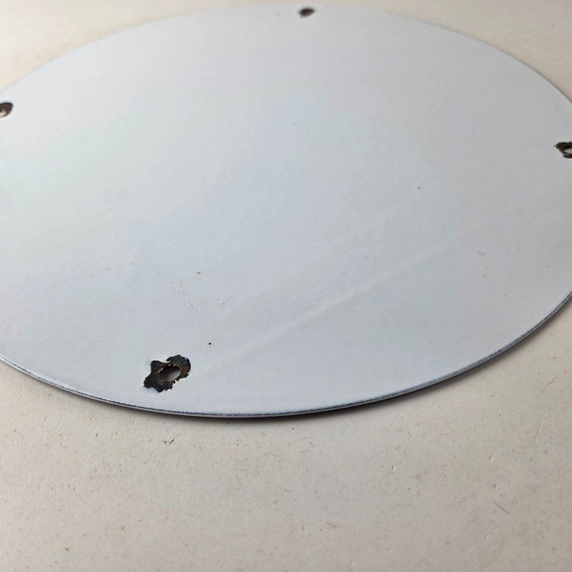 Vintage Browning Rifles Sign - Size Matters Deer Hunting Guns Porcelain Gas Sign - Image 9