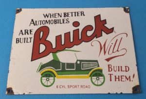 Vintage Buick Sign Porcelain Automobiles Gas Pump Service Dealership Sign 305899021245