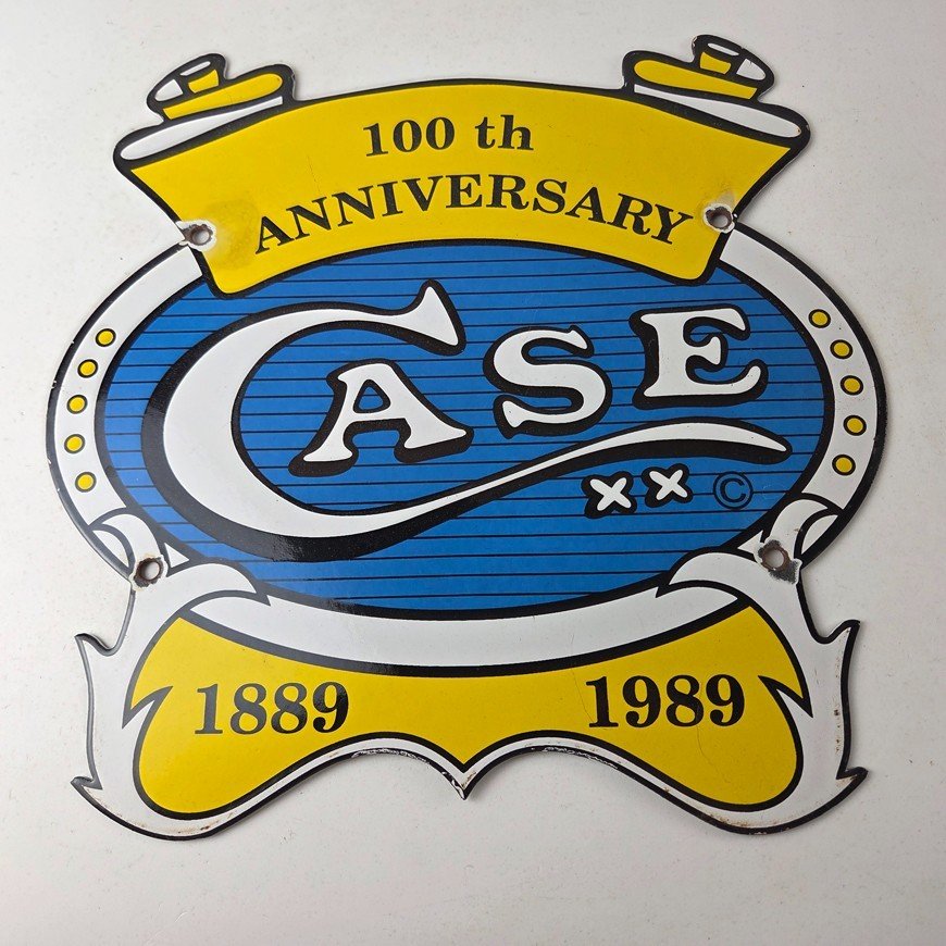 Vintage Case XX Knives Sign - 12" General Store Shop Hunting Gas Porcelain Sign - Image 15