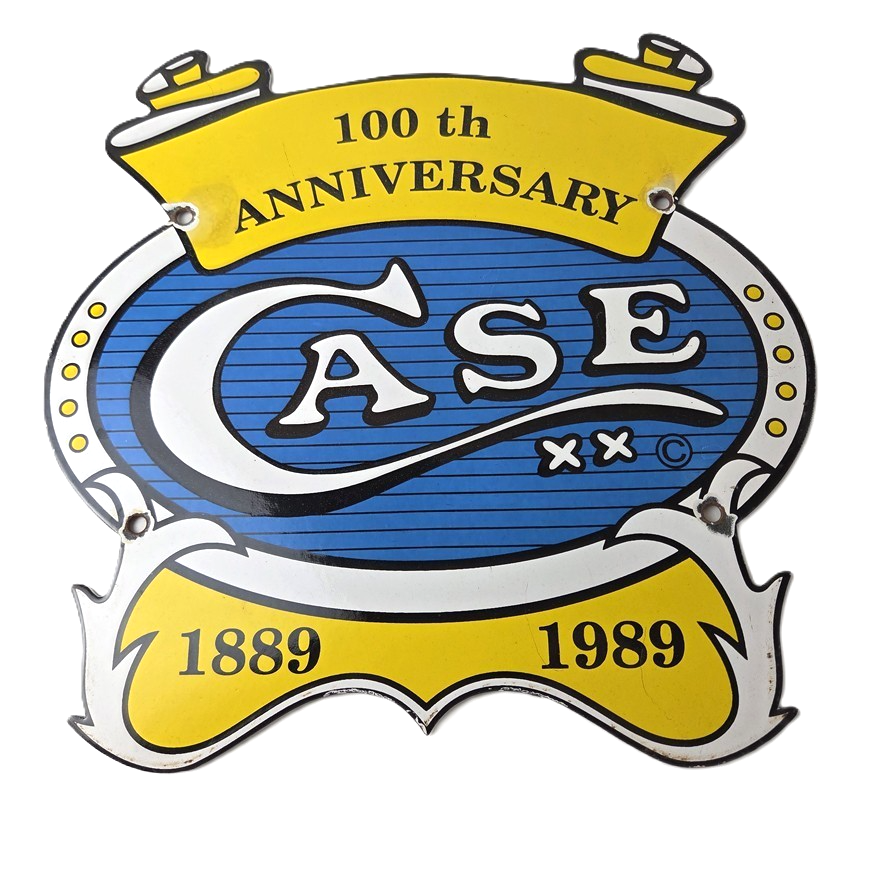 Vintage Case XX Knives Sign - 12" General Store Shop Hunting Gas Porcelain Sign