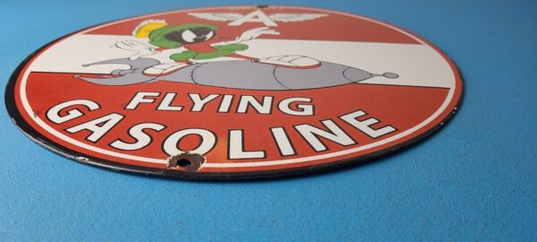 Vintage Flying A Gasoline Sign Porcelain Service Station Gas Pump Plate Sign 305779319765 10