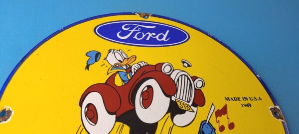 Vintage Ford Sign Porcelain Automobiles Cartoon Disney Graphic Gas Pump Sign 305714530495 4