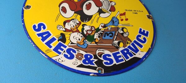 Vintage Ford Sign Porcelain Automobiles Cartoon Disney Graphic Gas Pump Sign 305714530495 6