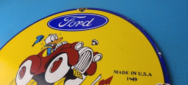 Vintage Ford Sign Porcelain Automobiles Cartoon Disney Graphic Gas Pump Sign 305714530495 7