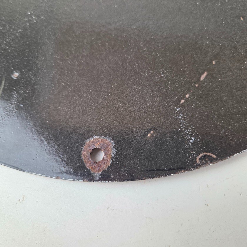 Vintage Gibson Guitars - Acoustic Electric Bass Store Porcelain Gas Station Sign - Image 8