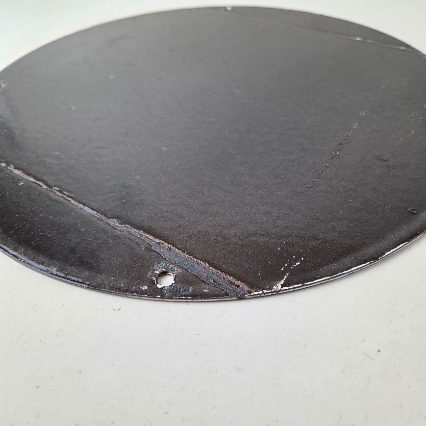 Vintage Harley Davidson Motorcycles Sign - Outlaws Skull Gas Pump Porcelain Sign - Image 9