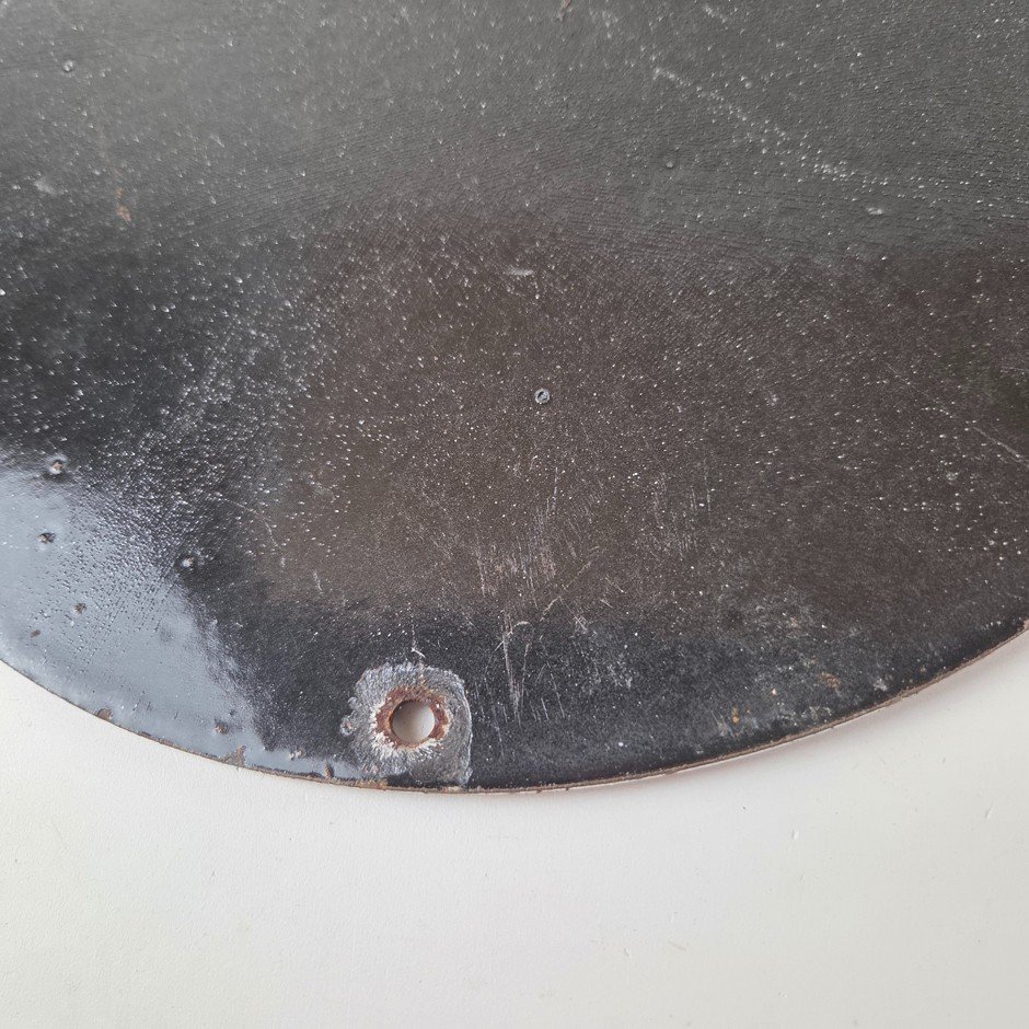 Vintage Heddon Fishing Lures Sign - Mickey Mouse Tackle Gas Pump Porcelain Sign - Image 14