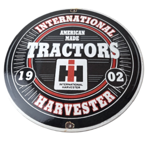 Vintage International Harvester Sign - Porcelain Farmall Advertisement Gas Sign