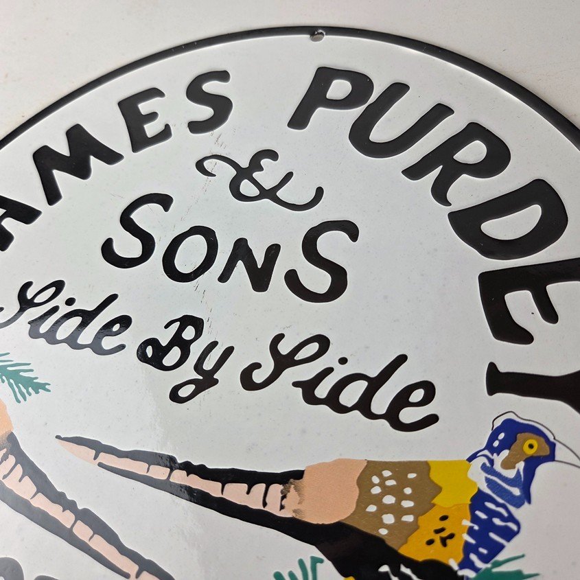 Vintage James Purdey Sign - Hunting Firearm Makers Shot Gun Ad Porcelain Sign - Image 12