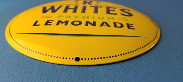 Vintage Lemonade Sign Whites Button Porcelain Convex Gas Service Pump Sign 305889889305 10