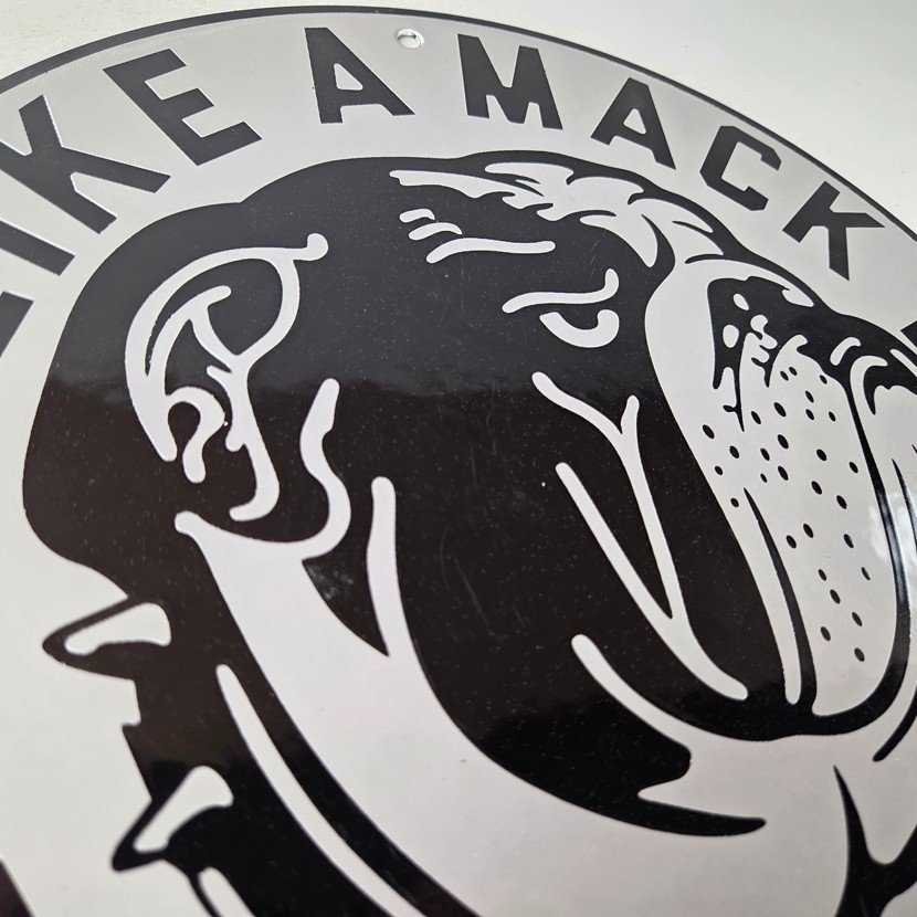 Vintage Mack Trucks Sign - Diesel Bulldog Auto Gas Pump Porcelain Sign - Image 5