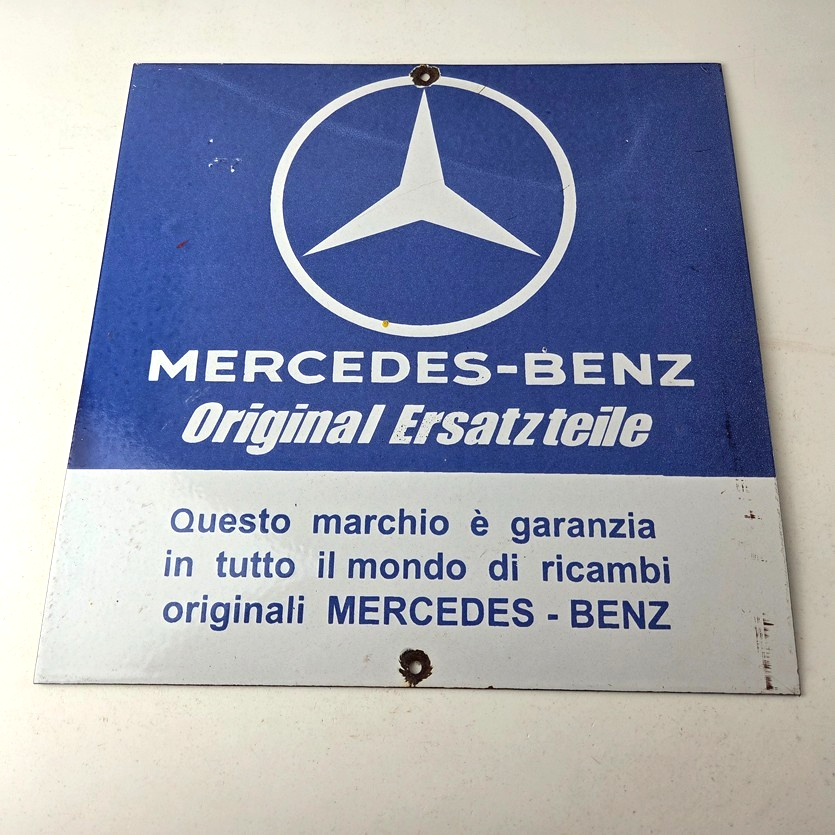 Vintage Mercedes Benz Sign - Porcelain Auto Shop Garage Gas Pump Plate Sign - Image 15