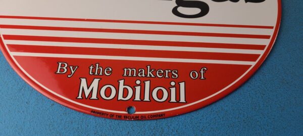 Vintage Mobilgas Porcelain Sign Mobil Fill Up Porcelain Gas Pump Plate Sign 305562367735 11