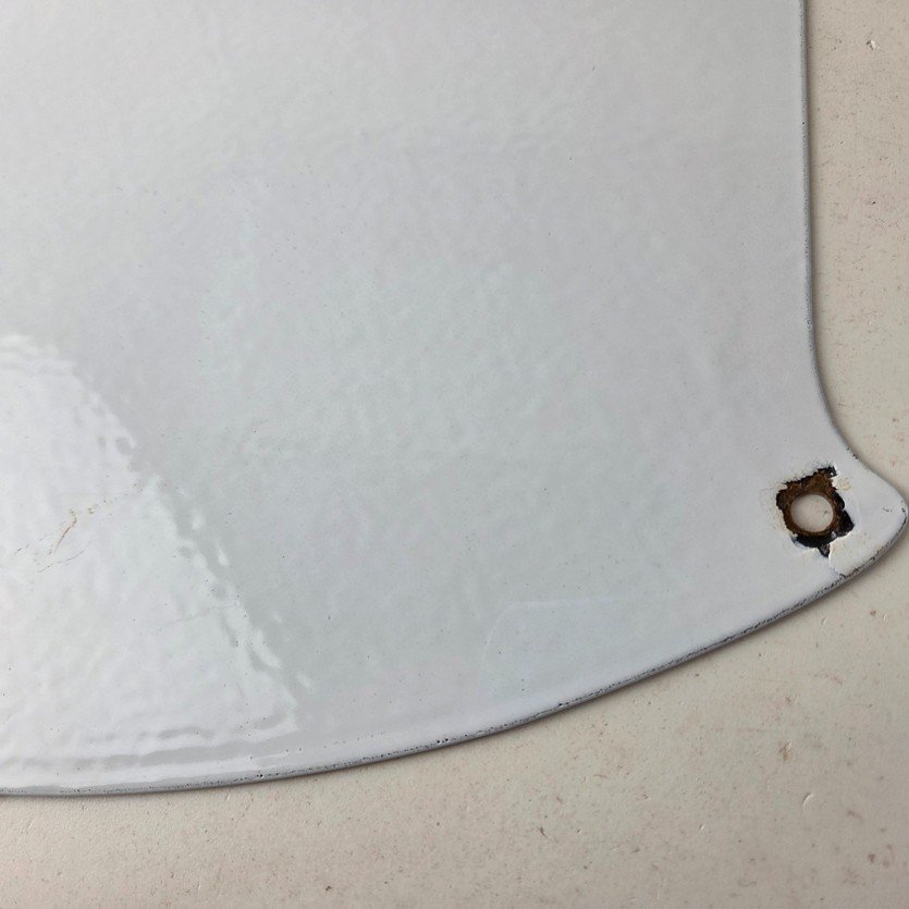 Vintage Mobilgas Sign - Porcelain Mobil Gasoline Pegasus Shield Gas Pump Sign - Image 8