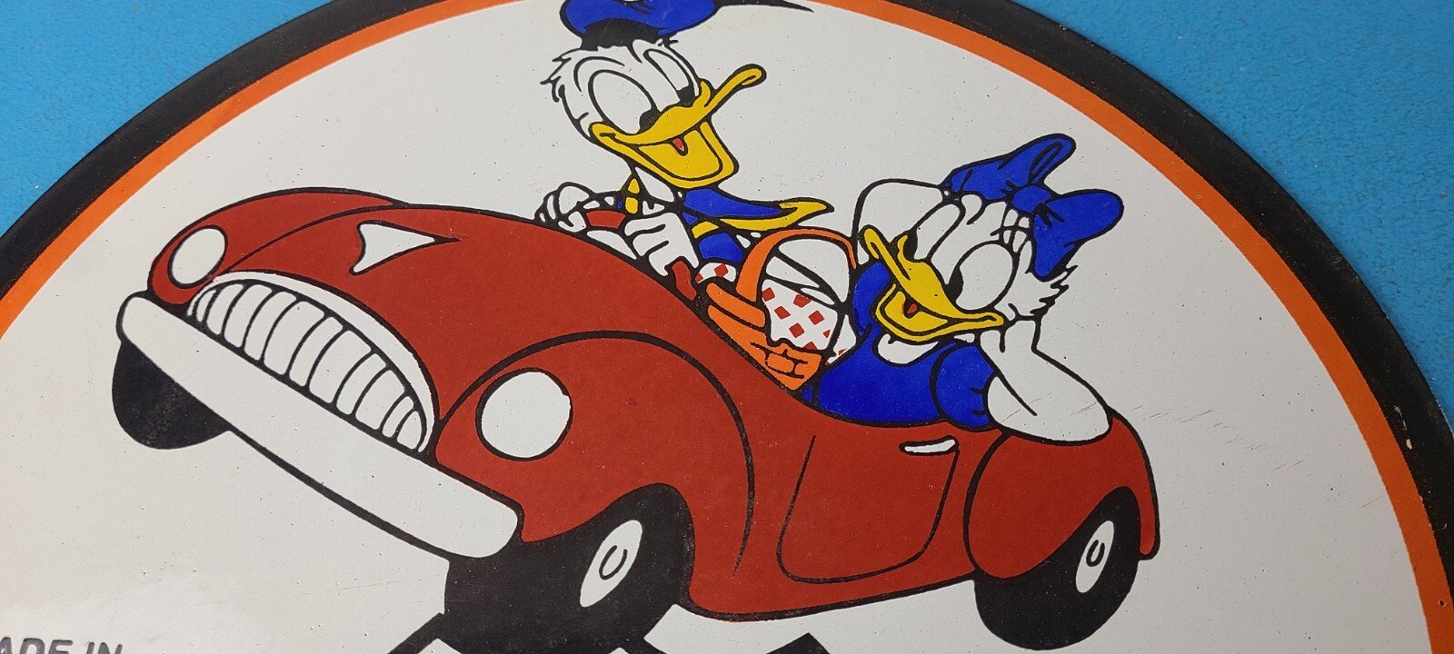 Vintage Phillips 66 Gasoline Sign - Porcelain Gas Pump Service Station Sign - Image 3