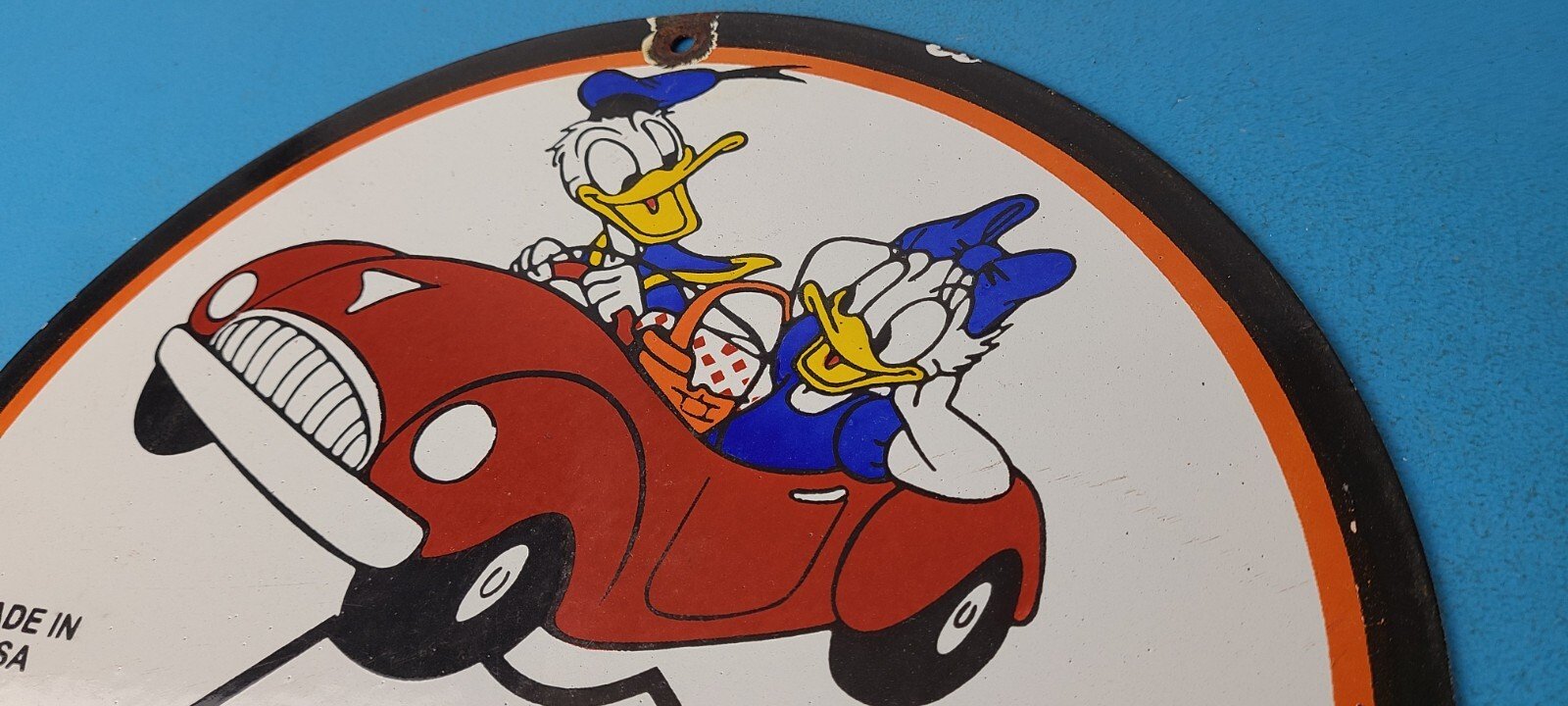 Vintage Phillips 66 Gasoline Sign - Porcelain Gas Pump Service Station Sign - Image 8