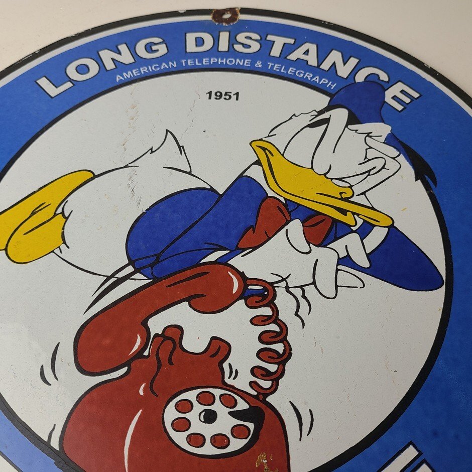 Vintage Public Telephones Sign Porcelain - Bell System Phone Booth Gas Pump Sign - Image 12