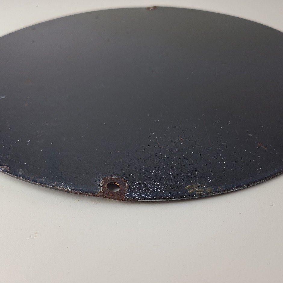 Vintage Public Telephones Sign Porcelain - Bell System Phone Booth Gas Pump Sign - Image 16