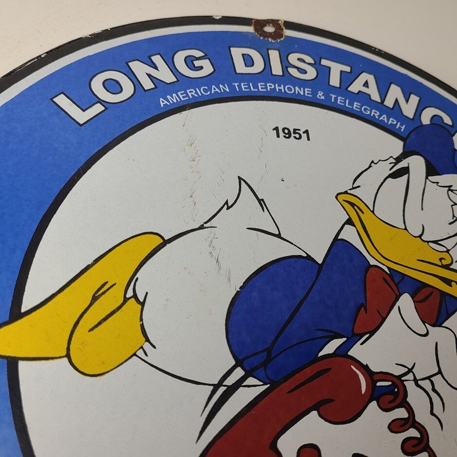 Vintage Public Telephones Sign Porcelain - Bell System Phone Booth Gas Pump Sign - Image 5