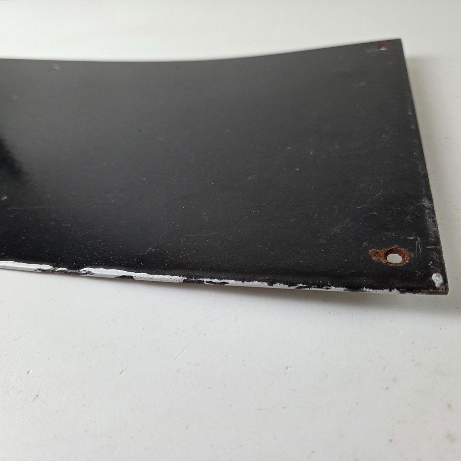 Vintage Shell Gasoline Sign - Marine Boat Porcelain Gas Pump Plate Sign - Image 12