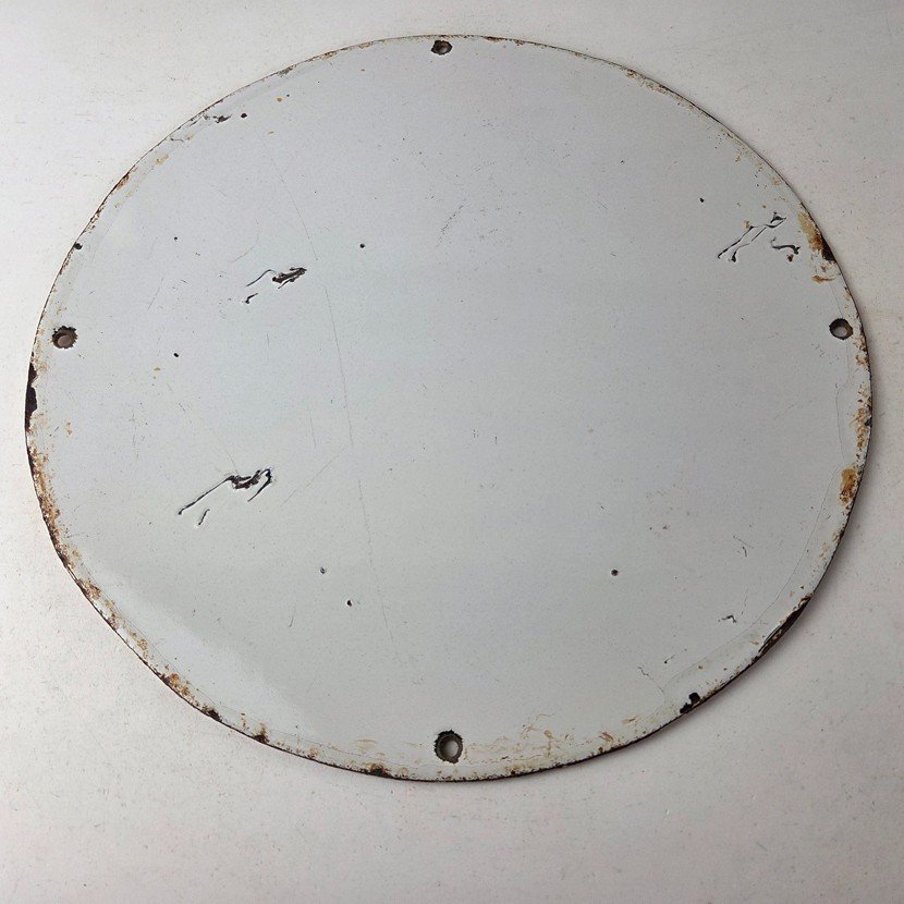 Vintage Silent Chief Gasoline Sign - Gas Service Station Pump Porcelain 12" Sign - Image 7