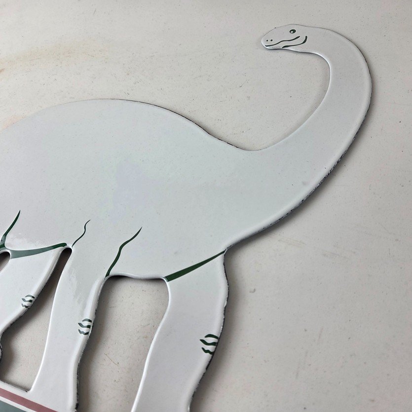 Vintage Sinclair Gasoline Sign - Dino Service Station Pump Porcelain Sign - Image 12