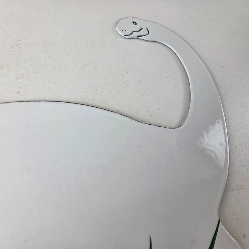 Vintage Sinclair Gasoline Sign - Dino Service Station Pump Porcelain Sign - Image 5