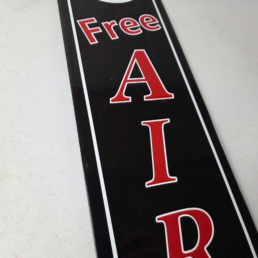 Vintage Texas Sign - Free Air Texaco Gasoline Pump Shop Porcelain Sign - Image 6