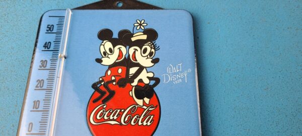 VINTAGE COCA COLA PORCELAIN MICKEY SODA BOTTLE SODA REFRESH AD SIGN THERMOMETER 305217222436 2