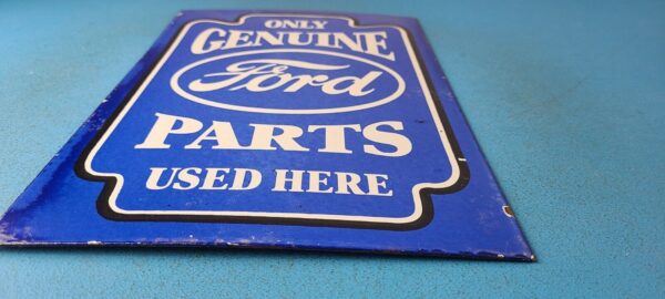 VINTAGE FORD MOTOR CO PORCELAIN GAS AUTO PARTS SERVICE DEALER PUMP PLATE SIGN 305843174786 10