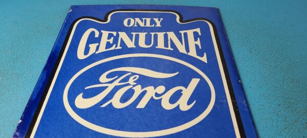 VINTAGE FORD MOTOR CO PORCELAIN GAS AUTO PARTS SERVICE DEALER PUMP PLATE SIGN 305843174786 11