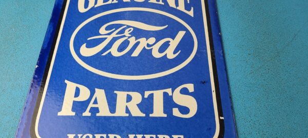 VINTAGE FORD MOTOR CO PORCELAIN GAS AUTO PARTS SERVICE DEALER PUMP PLATE SIGN 305843174786 3