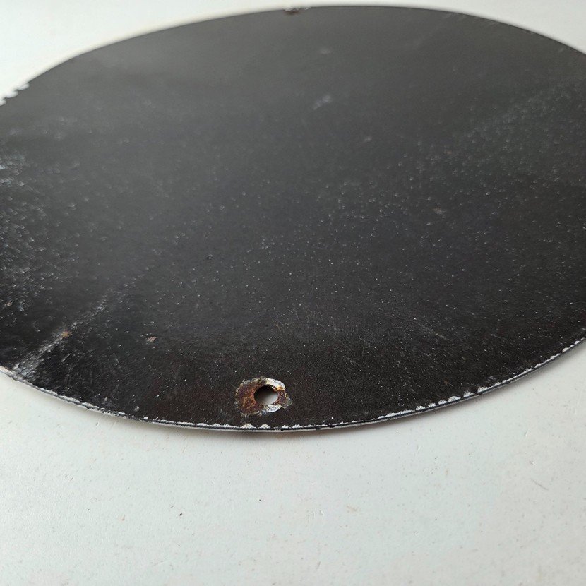 Vintage Cherry Bomb Sign - Auto Mechanic Exhaust Gas Pump Hot Rod Porcelain Sign - Image 9