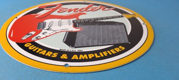 Vintage Electric Guitars Sign Amplifiers Acoustic Sales Service Gas Pump Sign 305375990976 10