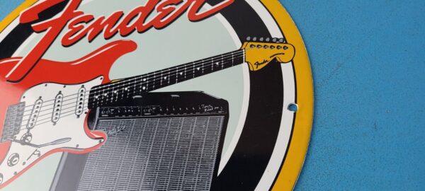 Vintage Electric Guitars Sign Amplifiers Acoustic Sales Service Gas Pump Sign 305375990976 8