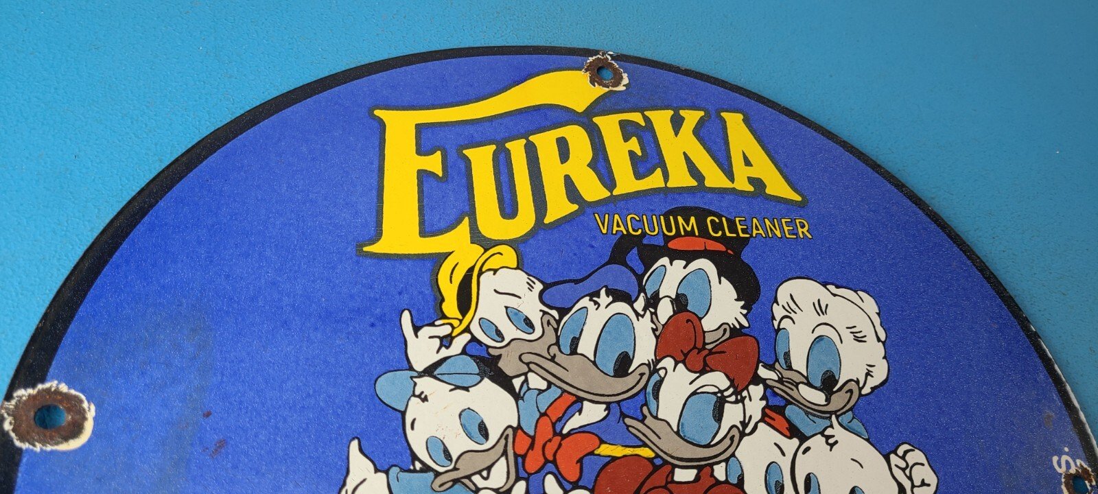 Vintage Eureka Vacuum Sign - Shop Shop Porcelain Store Display Gas Station Sign - Image 5