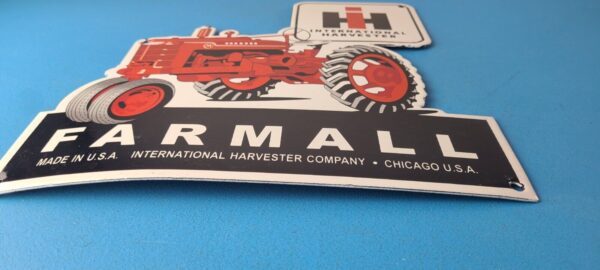 Vintage Farmall International Harvester Sign Porcelain Farm Barn Gas Pump Sign 305775681266 10