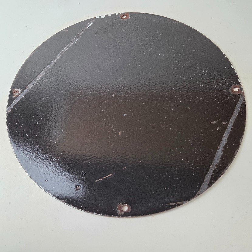 Vintage Gibson Guitars - Acoustic Electric Bass Porcelain Gas Station Goofy Sign - Image 7