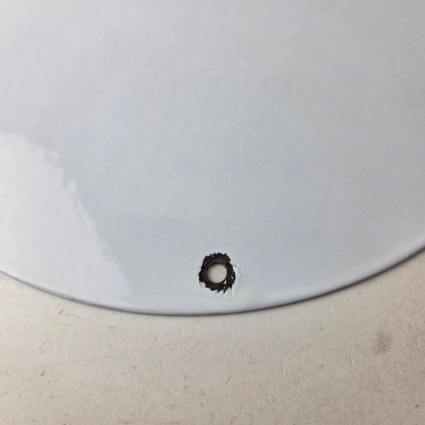 Vintage Gulf Gasoline Porcelain Sign - Orange Blue Logo Gas Station Sign - Image 8