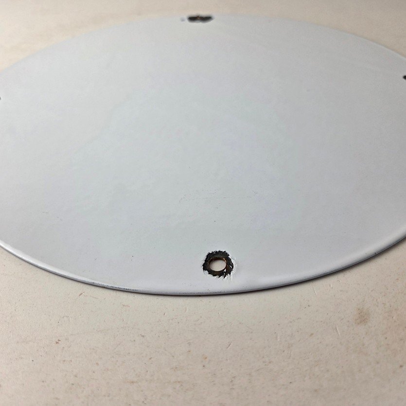 Vintage Gulf Gasoline Porcelain Sign - Orange Blue Logo Gas Station Sign - Image 9