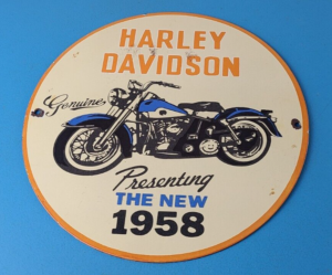 Vintage Harley Davidson Motorcycles Sign Porcelain Gas Service Station Sign 305900875266