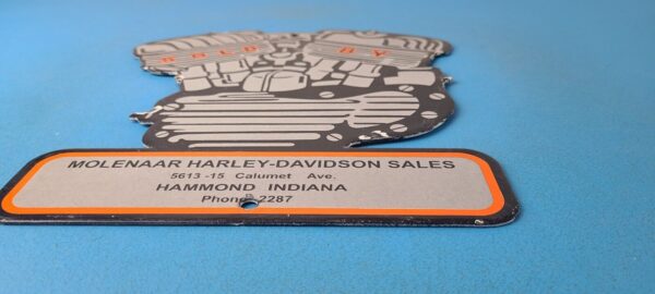 Vintage Harley Davidson Motorcycles Sign - USA Engine Repair Service Gas Sign - Image 11